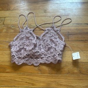 NWT Free People Lace Pink Bralette Top